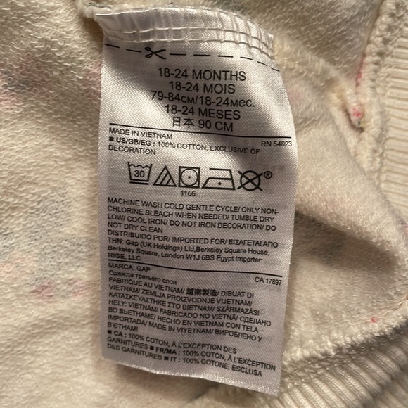 5/$25 Baby Gap hoodie size 18-24M. - Picture 8 of 9